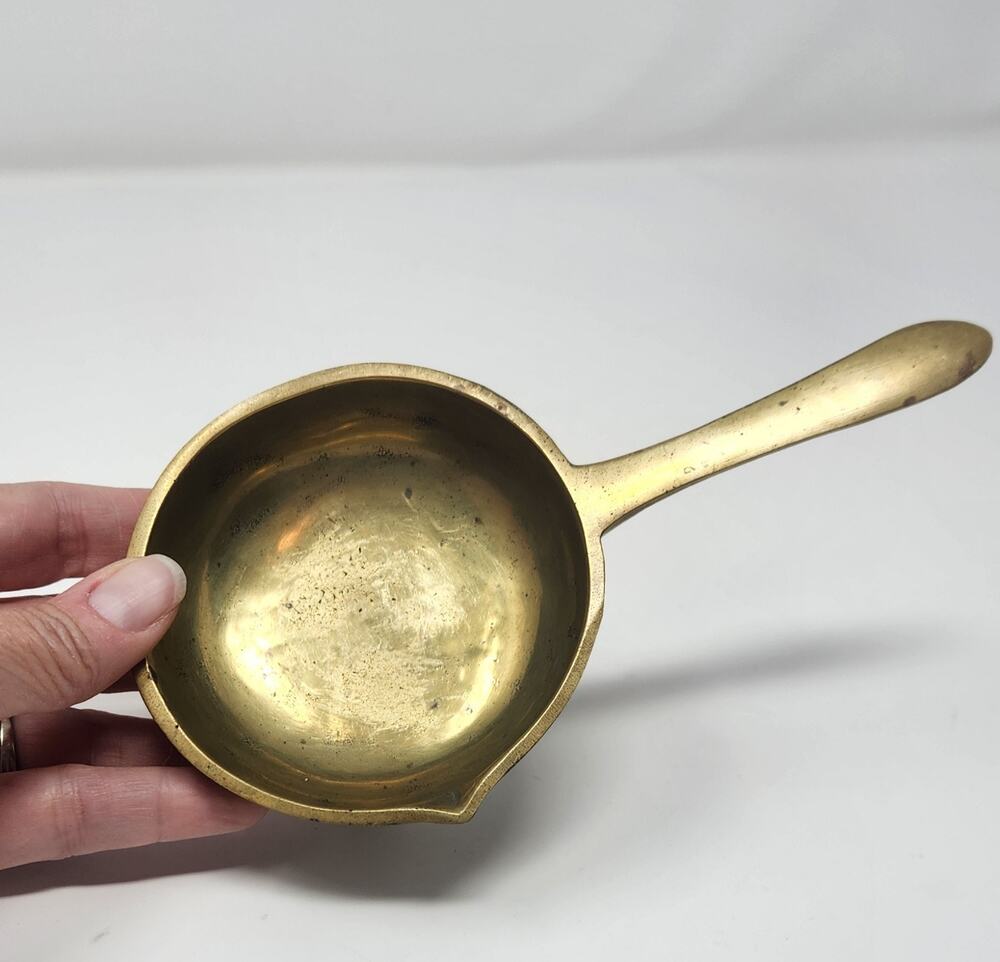 Vintage Wilton | Original Old Bullet Mold Ladle | 3-Footed Brass